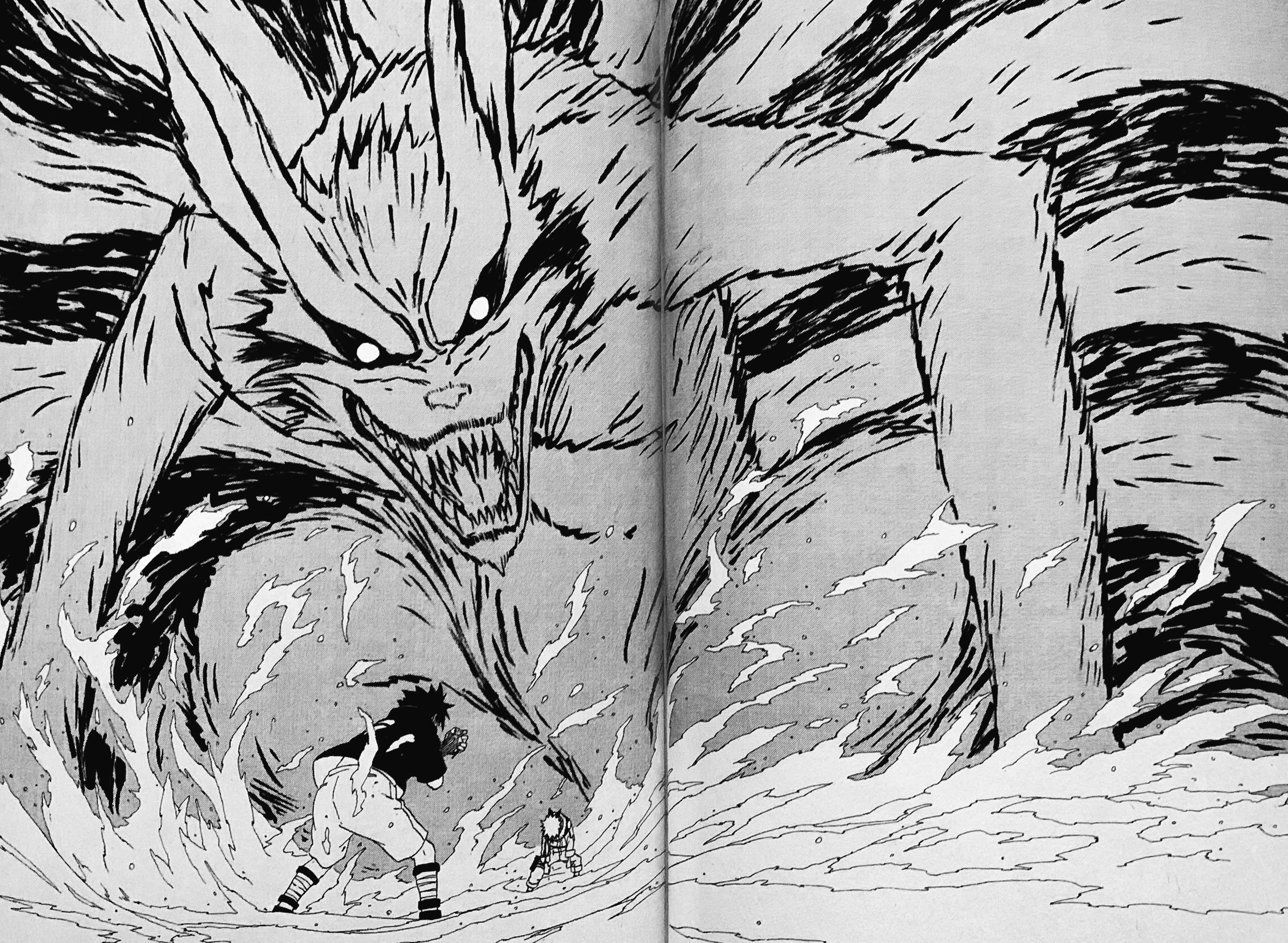 manga page featuring Kurama